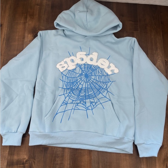 Other - Spider hoodie web blue size small